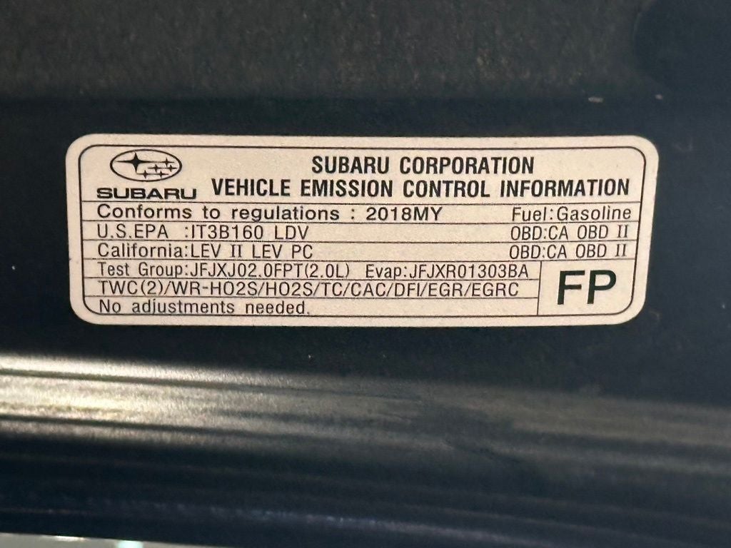 2018 Subaru WRX Premium