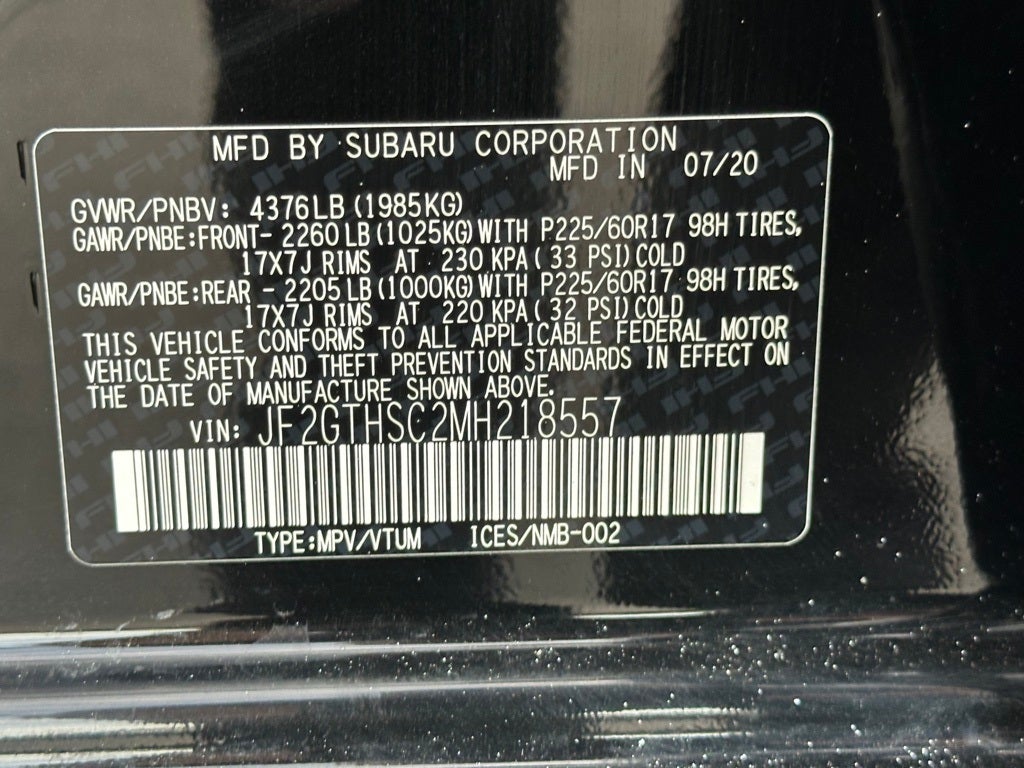 2021 Subaru Crosstrek Sport