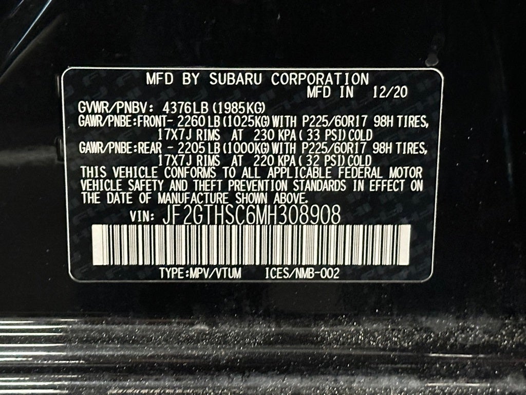 2021 Subaru Crosstrek Sport