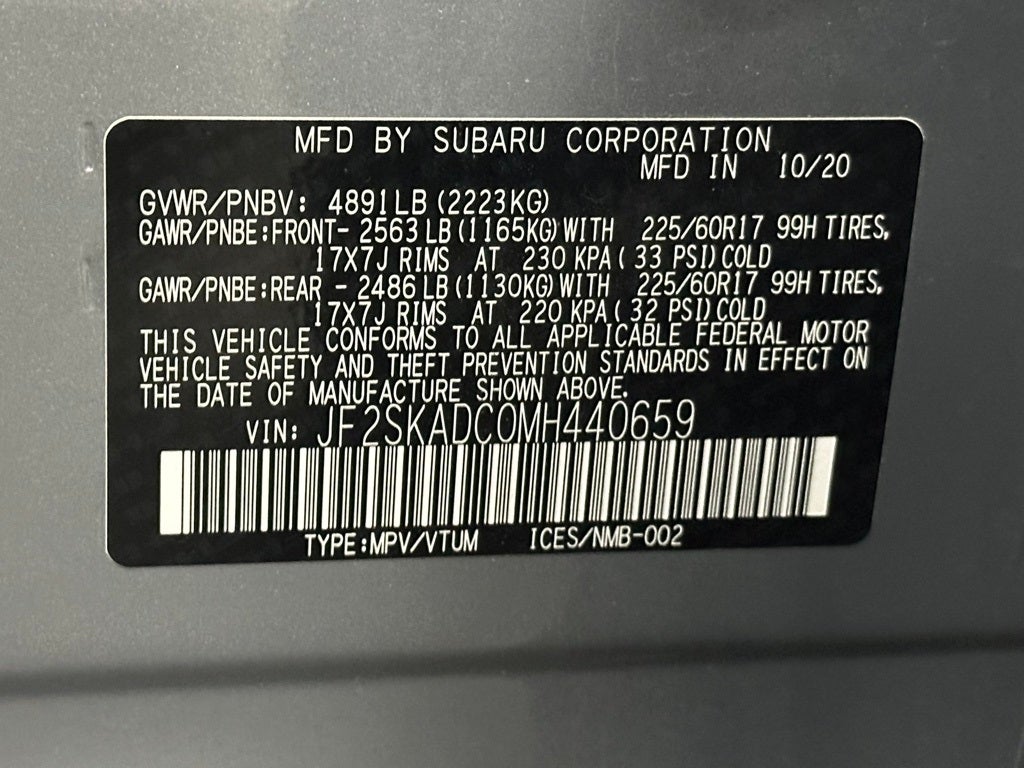 2021 Subaru Forester Base