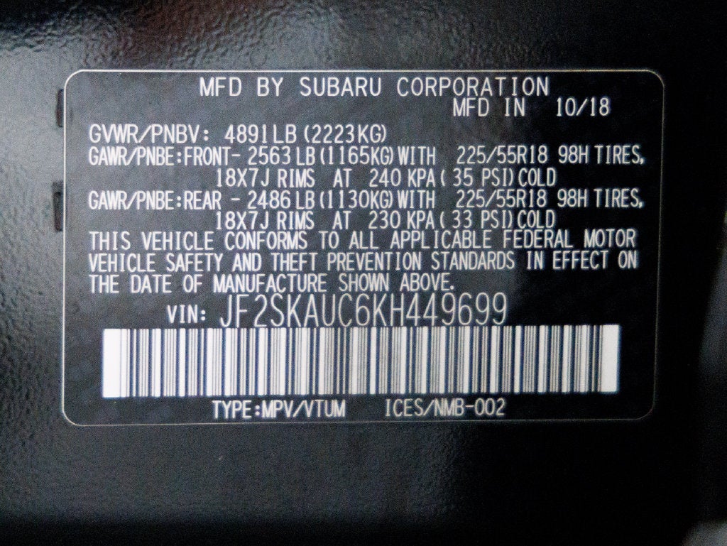 2019 Subaru Forester Limited
