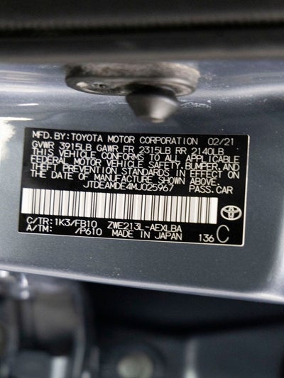 2021 Toyota Corolla Hybrid LE
