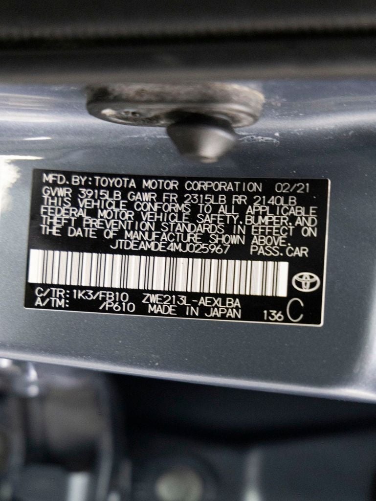 2021 Toyota Corolla Hybrid LE