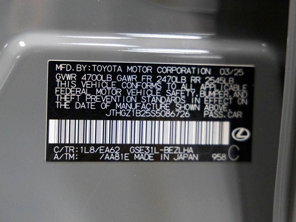 2025 Lexus IS 350 F SPORT