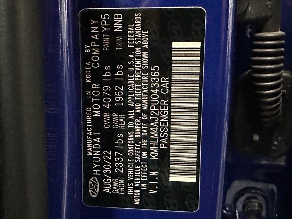 2023 Hyundai Elantra Hybrid Blue