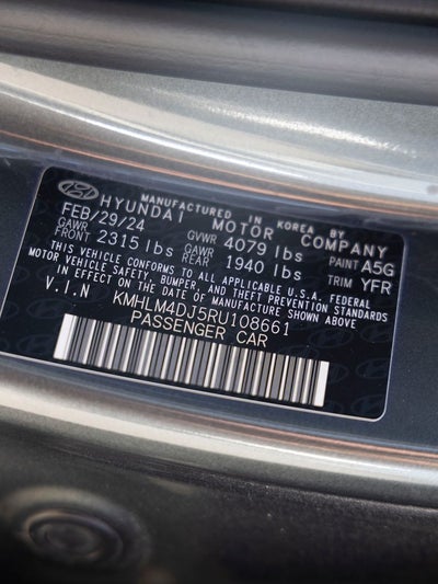 2024 Hyundai Elantra Hybrid Blue
