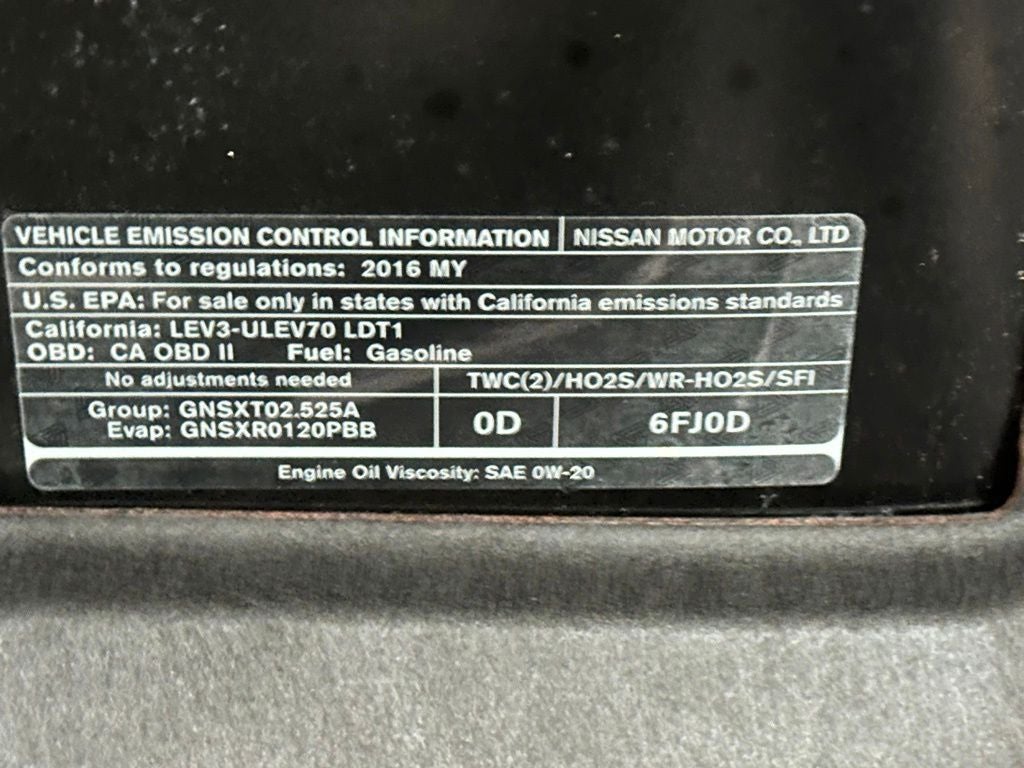 2016 Nissan Rogue S