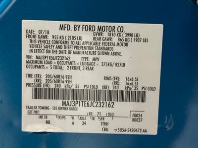 2018 Ford EcoSport SE