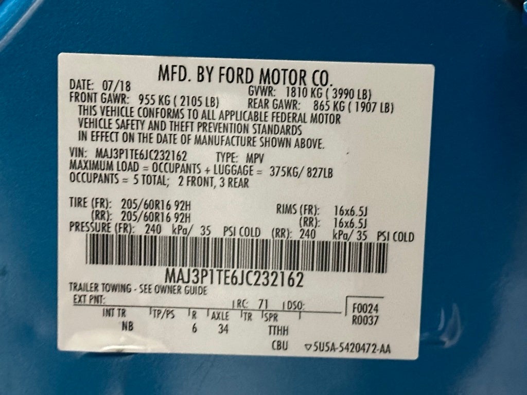 2018 Ford EcoSport SE