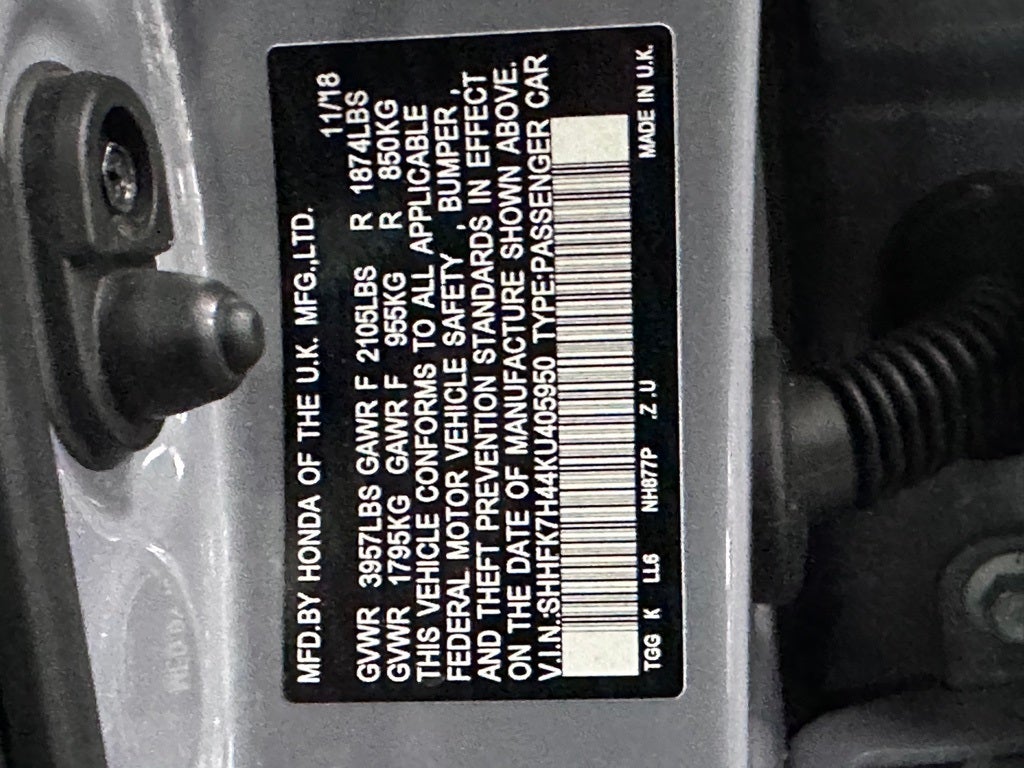 2019 Honda Civic Sport