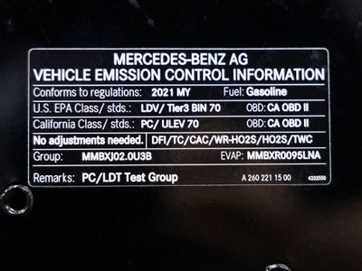 2021 Mercedes-Benz GLA GLA 250