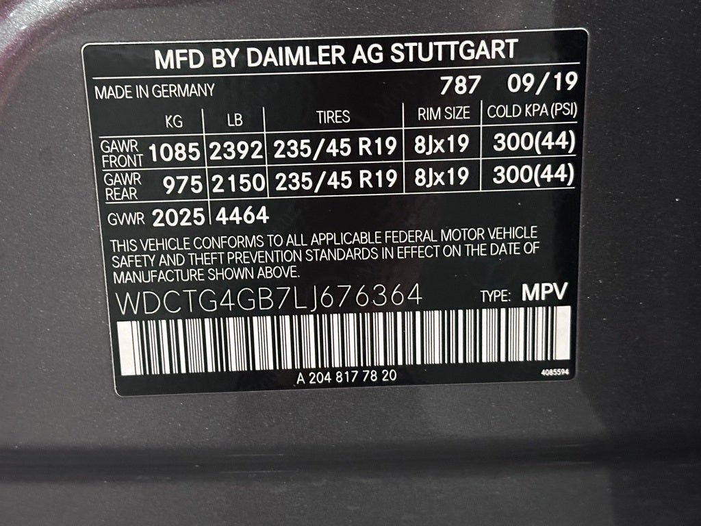 2020 Mercedes-Benz GLA GLA 250 4MATIC®