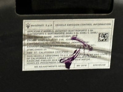 2018 Maserati Ghibli S GranSport