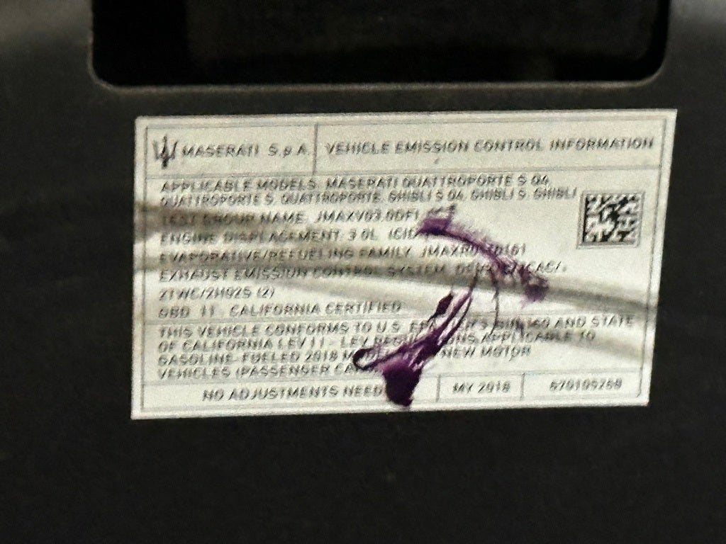 2018 Maserati Ghibli S GranSport